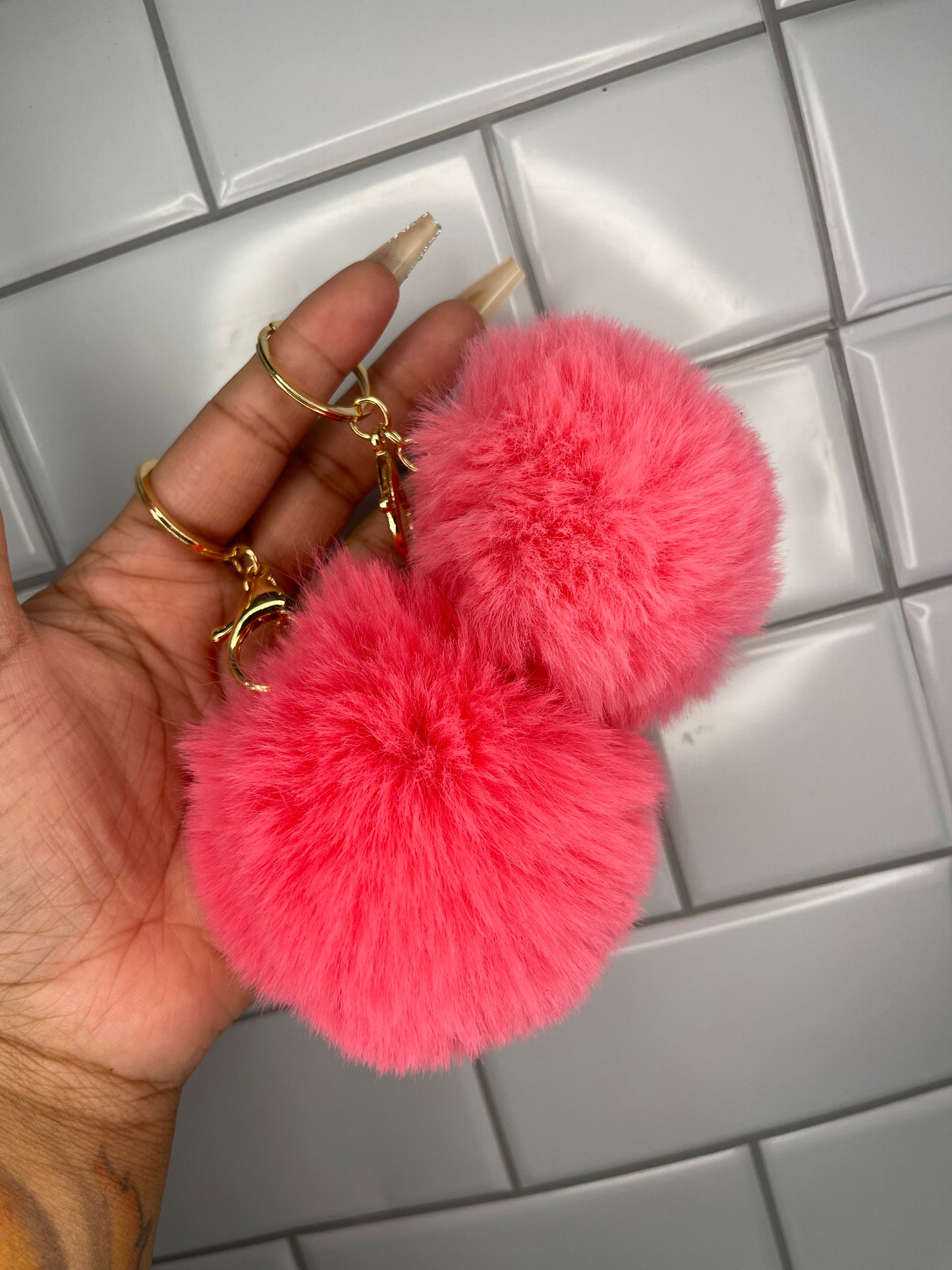 Fuzzy pom-poms