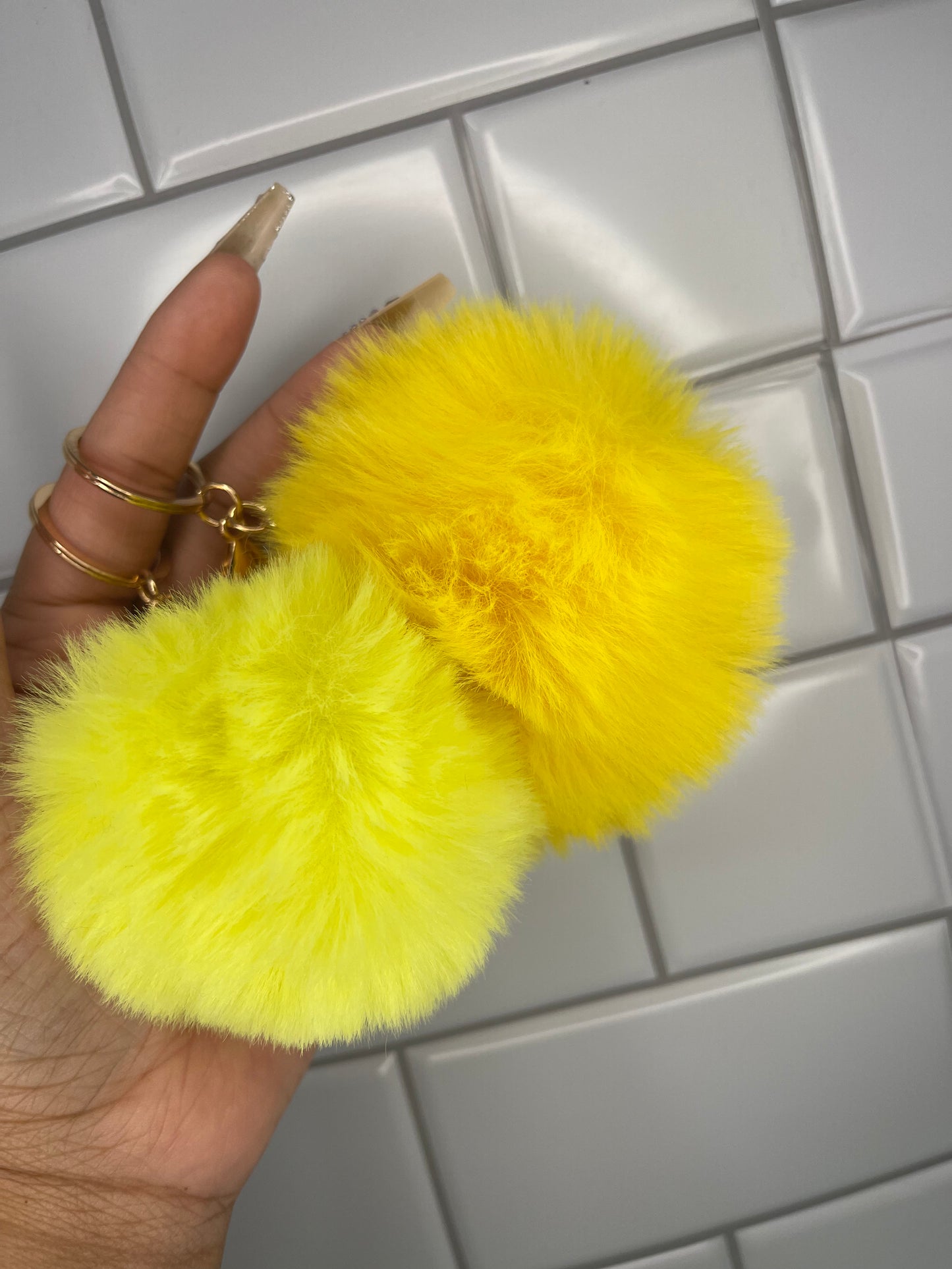 Fuzzy pom-poms