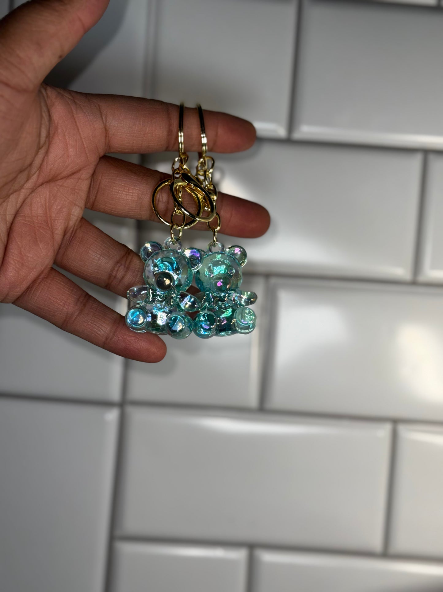 Clear Teddy Bear KeyChain